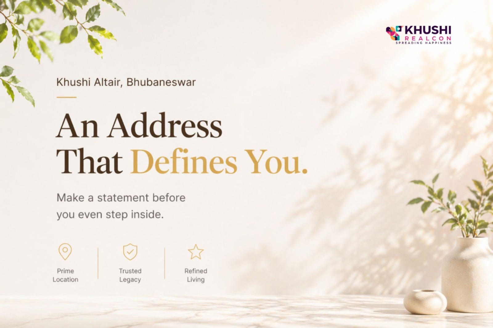 Khushi Altair Bhubaneswar — The Address That Speaks Before You Do