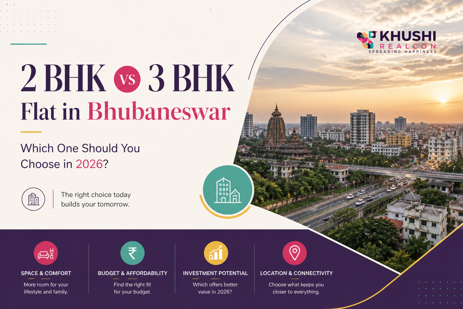 2 BHK vs 3 BHK Flat in Bhubaneswar